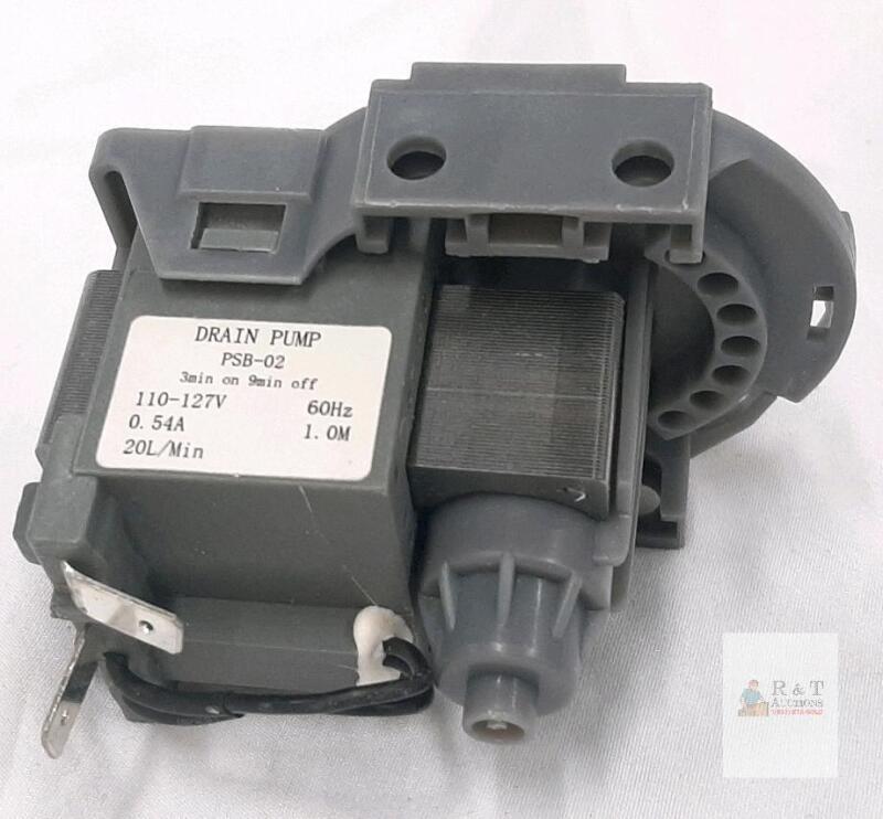 PSB-02 Drain Pump 110-127V 60Hz, 0.54A 20L/min, Flange Mount, Washer/Dishwasher Compatible