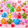 NEW 28 Pc Animal Pop-Eye Keychain Toys with Friendship Cards, Classroom Exchange Set