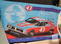 Richard Petty #43 NASCAR Champion Banner &ndash; STP Car, 7 Titles, 1964&ndash;1979, 3x5 ft DOUBLE SIDED
