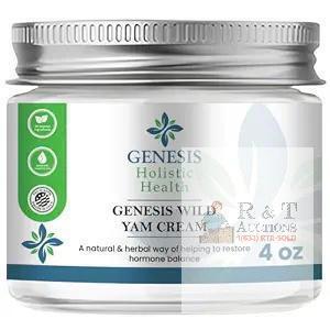 New Genesis Holistic Health Wild Yam Cream for Women, Organic 4 oz Wild Yam Cream for Hormone Balance, Organic Wild Yam Cream, Plant-Based, Deep Hydration, Fast-Absorbing,4oz