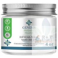 New Genesis Holistic Health Wild Yam Cream for Women, Organic 4 oz Wild Yam Cream for Hormone Balance, Organic Wild Yam Cream, Plant-Based, Deep Hydration, Fast-Absorbing,4oz