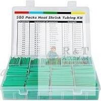 New ASHINER Black Heat Shrink Tubing Kit - 580Pcs