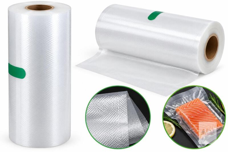NEW 4.8" Wide Clear Vacuum Sealer Bag Roll, Cut-to-Size Food Storage / Sous Vide Roll