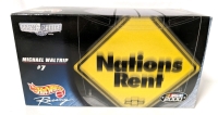Vintage HOT WHEELS RACING Crew's Choice Michael Waltrip #7 Nations Rent Nascar 2000 1:24 Scale Model Racer.