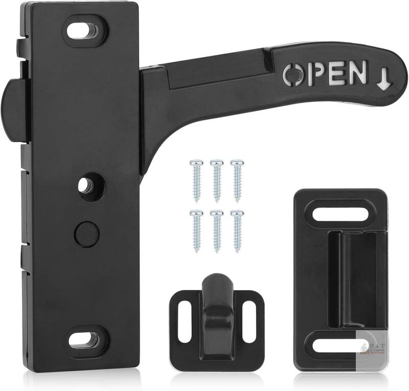 New BOXOB 3pcs RV Screen Door Latch Replacement Kit, Door Handle Latch Closer | with 6 Mounting Screws for Motorhome, RV Camper, Travel Trailer (Right Hand