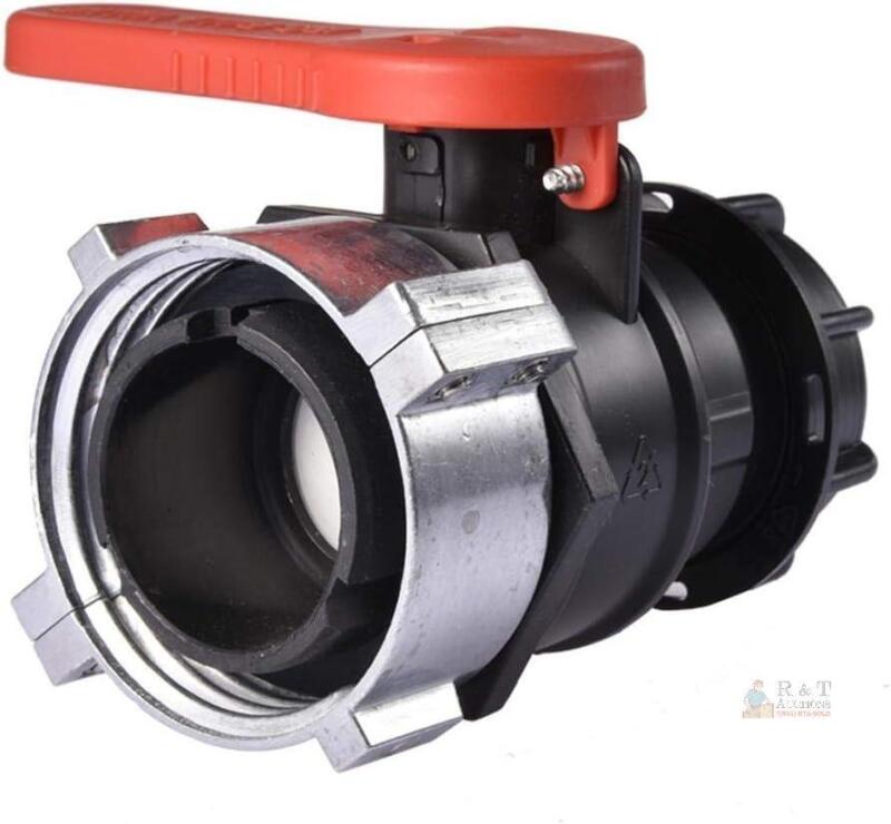 New Click to see full view TOCHUN 75mm IBC Tote Tank Adapter Ball Valve -Heavy Duty S75X6 Coarse Thread Ball Valves Connector for Water Liquid Container NPT DN50