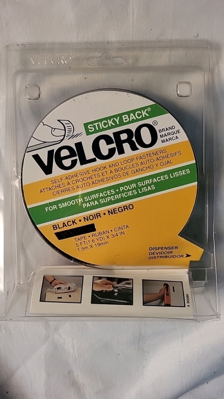 3 New Velcro Sticky Back Tape - 5' Long, 3/4" Wide