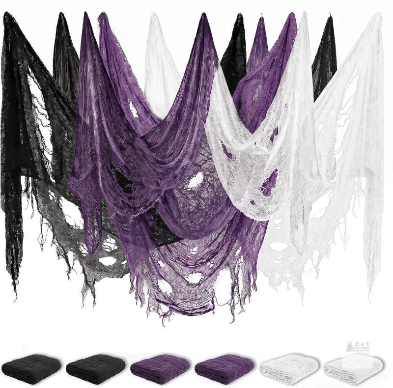 NEW Tmflexe 6 Pack Creepy Cloth 30 x 72 Inch