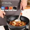 New Cast Iron Pre-Seasoned Skillet - 11 Inch Non Stick Frying Pans with Lid, Removable Handle & Non-Toxic, Oven & Dishwasher Safe, Compatible with Induction, Gas, Electric Stovetops - 2