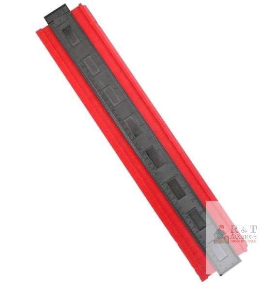 new Necvior 20-inch Contour Gauge Profile Tool &ndash; ABS, 0-20in Range, Shape Duplicator, Red Black