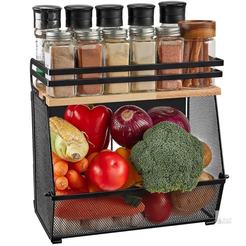 New Imncya MAGNETIC Shelf for Refrigerator, Fridge Fruit 1 Pack, Black