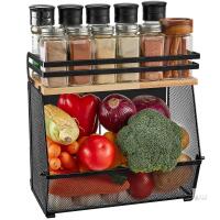 New Imncya MAGNETIC Shelf for Refrigerator, Fridge Fruit 1 Pack, Black