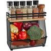 New Imncya MAGNETIC Shelf for Refrigerator, Fridge Fruit 1 Pack, Black