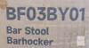 NEW Hoobro BF03BY01 Bar Stools, Set of 2, Rustic Brown Seat, Black Metal Legs, 25.2" Height - 5