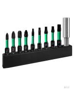 PERZUMI BIT-10-HHpdf Magnetic Screwdriver Bit Set with Carabiner Hook