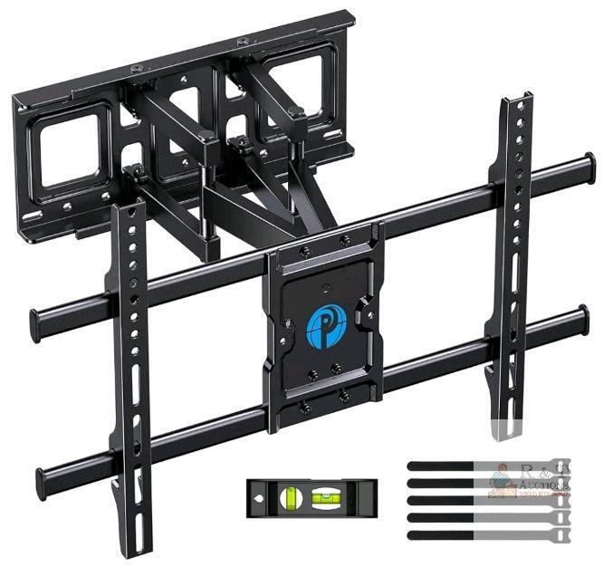 NEW Pipishell PILFK1 Full Motion TV Wall Mount Bracket for 37&ndash;84" TVs, 132 lbs Capacity