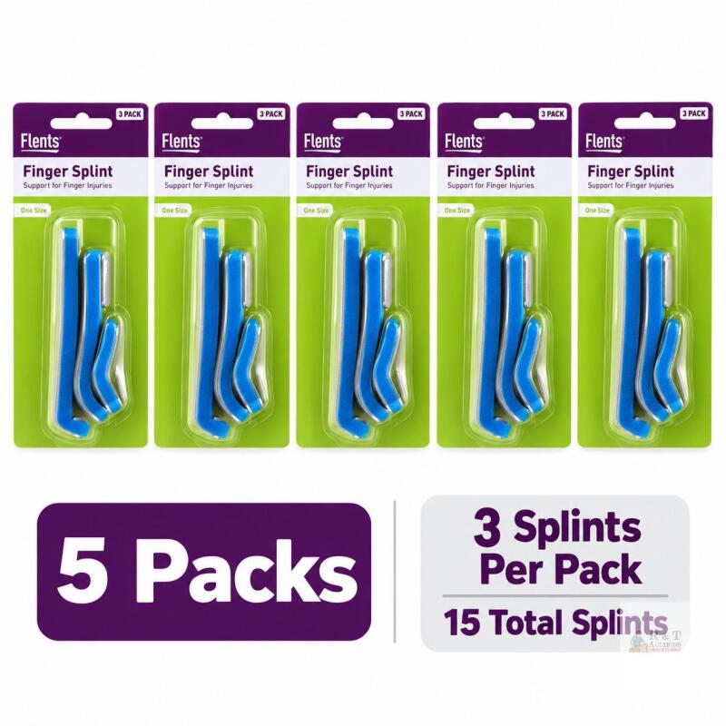 5 New Flents Finger Splint, Value Pack, 3 Piece Assortment $50 retail