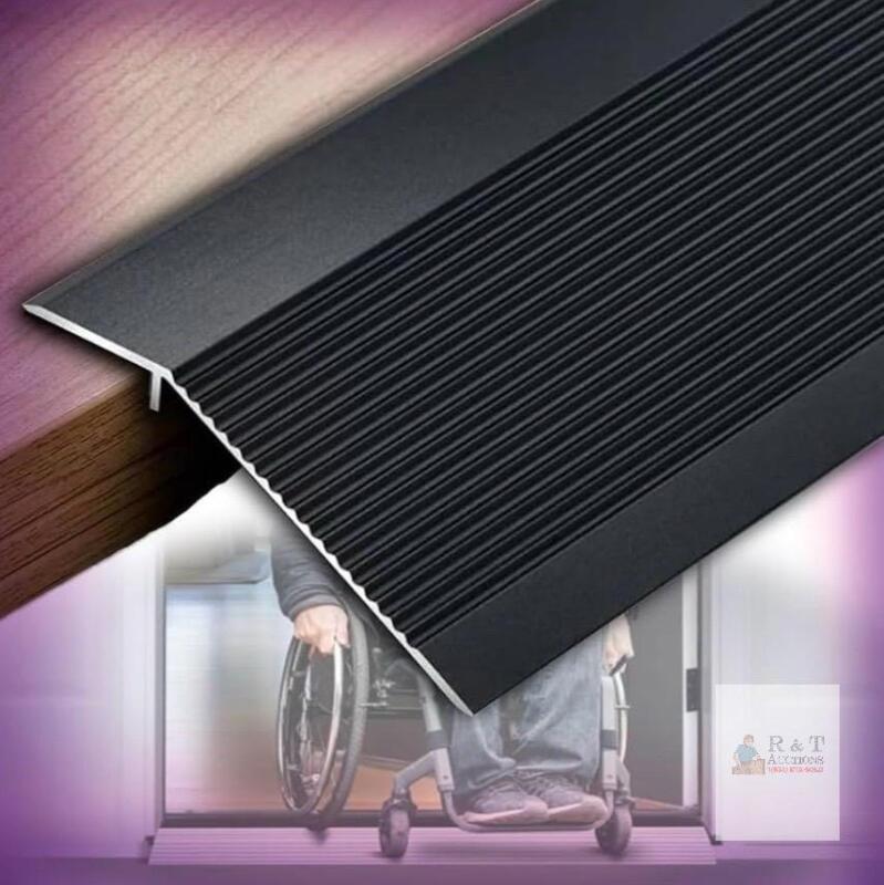NEW Raytamo 36" x 4" Aluminum Threshold Ramp, 600 lb Capacity, Anti-Slip Surface