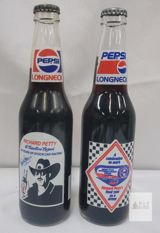 1992 Pepsi Richard Petty Commemorative Longneck Bottle &ndash; 12 fl oz, Full, Excellent Condition