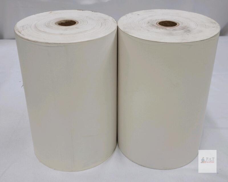 New - 2 White Paper Rolls - 8.5"&times;?? Length
