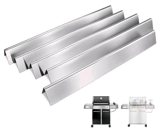 NEW 24.5" Stainless Flavorizer Bars Set for Weber Genesis 300 Series Side Control, 5-Pack, 304 Steel