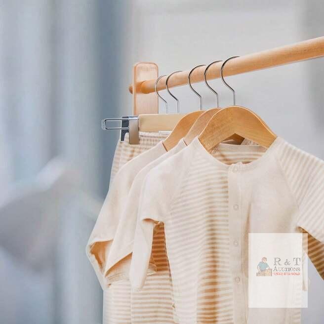 New 10pcs Kids Smooth Wooden Hangers, 360&deg; Rotating Hook