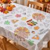 New Spritz Thanksgiving Color Your Own Table Cover 54x84