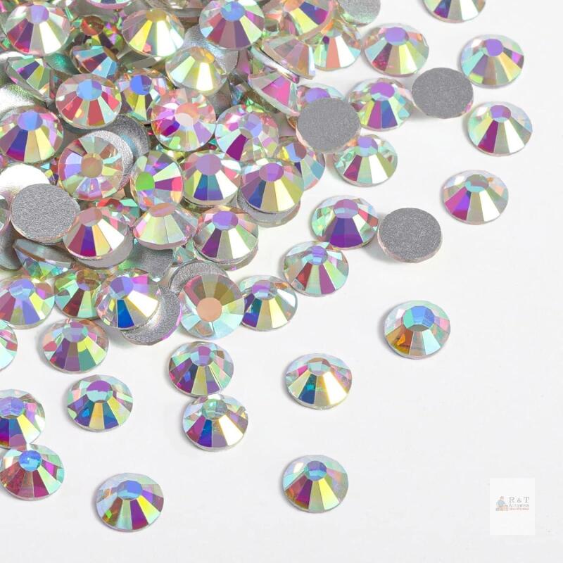 New Beadsland Flat Back Crystal Rhinestones,Crystal AB, SS50, 144pcs