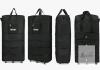 NEW 39" Expandable Rolling Luggage Bag, Black, Oxford Fabric, 4 Spinner Wheels, Front Pocket - 2