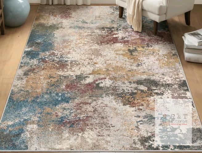 NEW BEIMO 6x9 ft Machine Washable Area Rug with Non-Slip TPR Backing