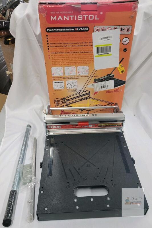 NEW Mantistol NLVT-330 13" Manual Vinyl Floor Cutter, Cuts up to 9mm, Multipurpose Angles
