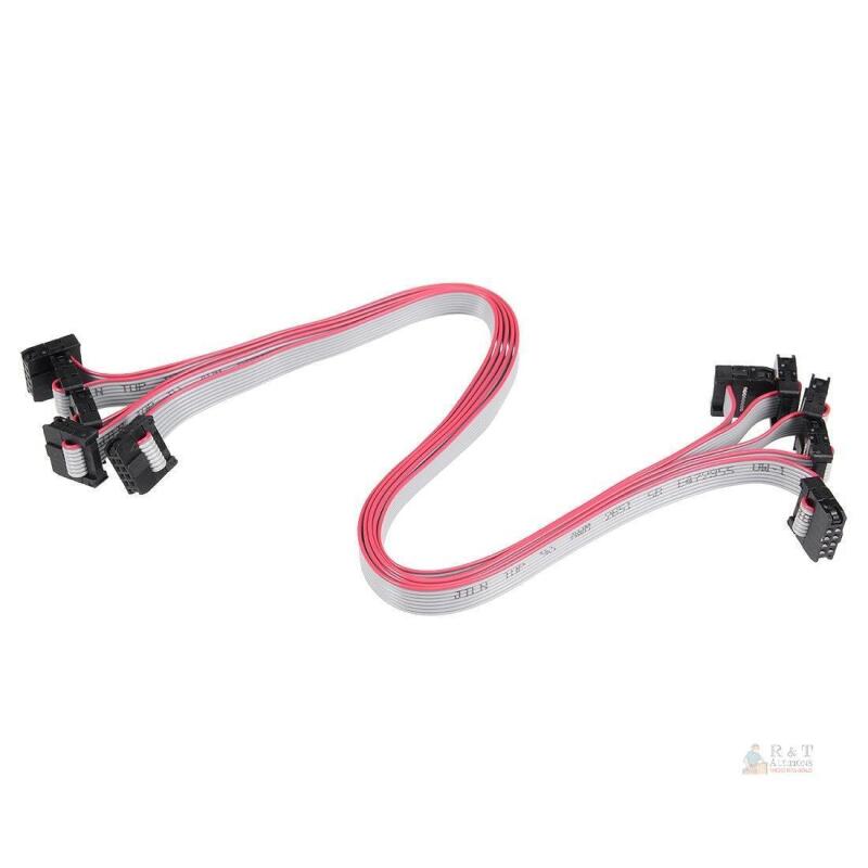 5 New uxcell IDC 8 Pins Connector Flat Ribbon Cable Female Connector Length 30cm 2mm Pitch,5pcs