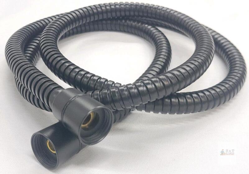 NEW Black Flexible Shower Hose, Estimated 60 inches , Plastic/PVC Material