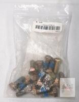 NEW 16 PC 5/8"-11 x 3" Grade 8 Hex Bolts, Yellow Zinc, DIF Marked, Blue Threadlocker