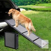 NEW 71" Foldable Aluminum Pet Ramp with Non-Slip Surface, 250 lbs Capacity