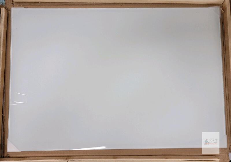 NEW Navaris 16x24" Magnetic Glass Dry Erase Board, White, Model 54000.02
