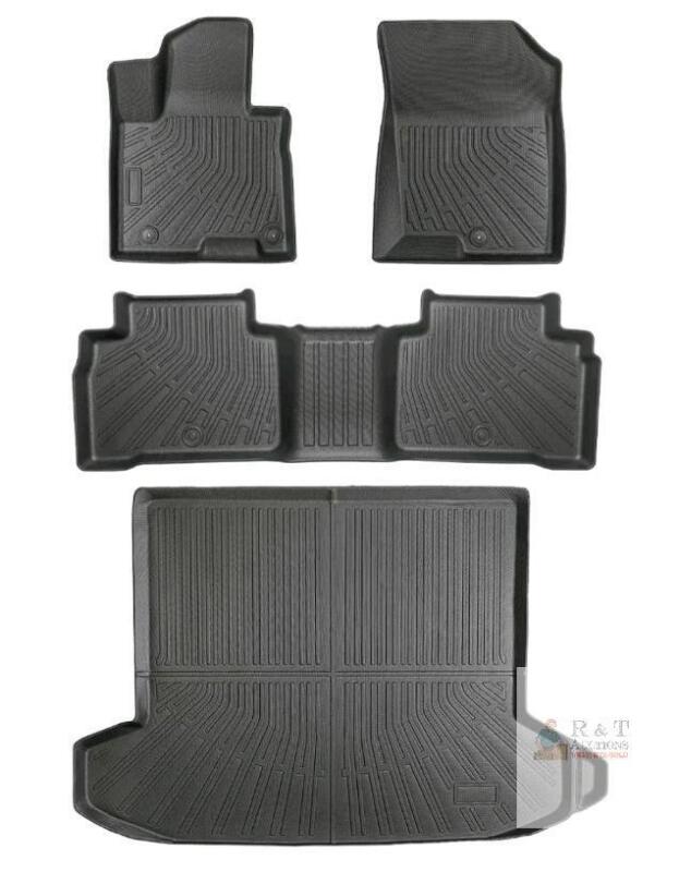 NEW Hyundai Tucson 2022-2026 All Weather Floor Mats Full Set TPE Rubber Black 4 Piece Cargo Liners