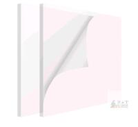 White Peel and Stick Acoustic Foam Panels - 2 Pack, Soundproofing, Adhesive Back