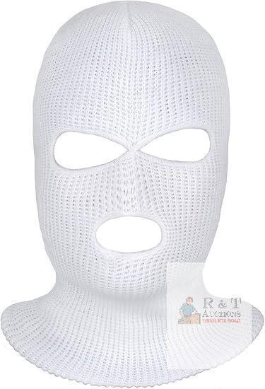 New Size Small 3 Holes Ski Mask Full Face Cover Outdoor Balaclava Winter Knitted Neck Gaiter for Halloween Sports Cycling
