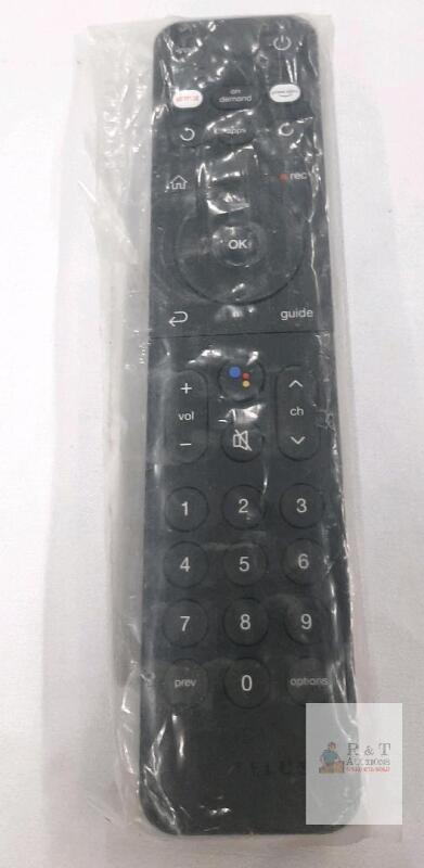 TELUS Optik TV Remote Control with Google Assistant, Black, Compatible with Optik Set-Top Boxes
