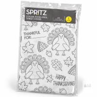 New Spritz Thanksgiving Color Your Own Table Cover 54x84