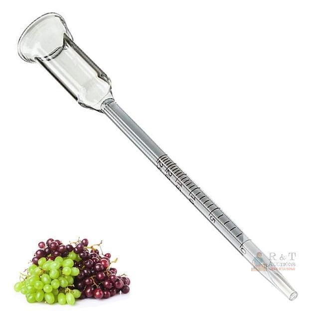 New Glass Vinometer 0 To 25 Vol% Alcohol Content Alcohol Percentage Fruit Wine Fruit Wine Beer Wine Alcohol Meter