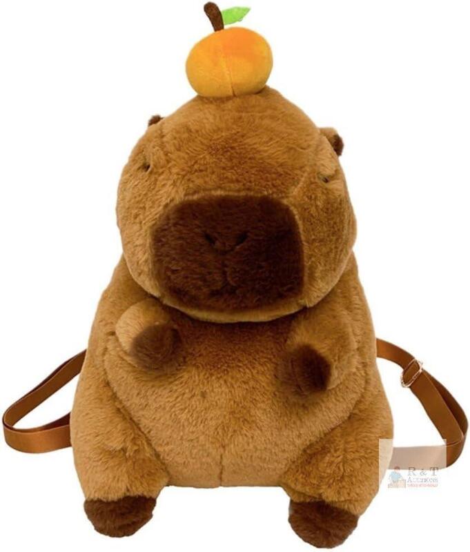 New Cute Capybara Backpack, Plush Capybara Backpacks