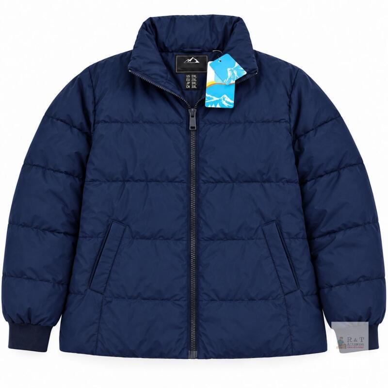 NEW MAGCOMSEN Size 2XL Navy Blue Full-Zip Puffer Jacket