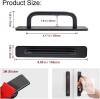 NEW Black Self-Adhesive Aluminum Cabinet & Drawer Pull Handles &ndash; 2-Piece No-Drill Set - 2