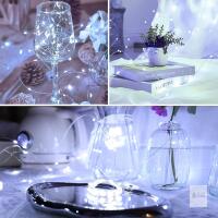 NEW 16' 50-LED White Battery-Operated Fairy Lights &ndash; 8 Modes, Auto Timer, Waterproof Silver Wire, Batteries Included