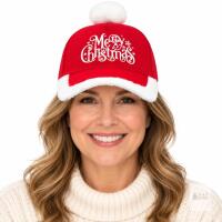 New Premium Material: The kids Christmas Santa hat is made of quality cotton, durable and comfortable to wear, it also can keep warm in the cold winter, distinctive Christmas accessory- Adult size