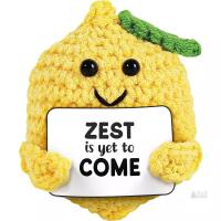 New Pavilion Gift Company - Lemon - Crocheted Mini - Stuffed Animals