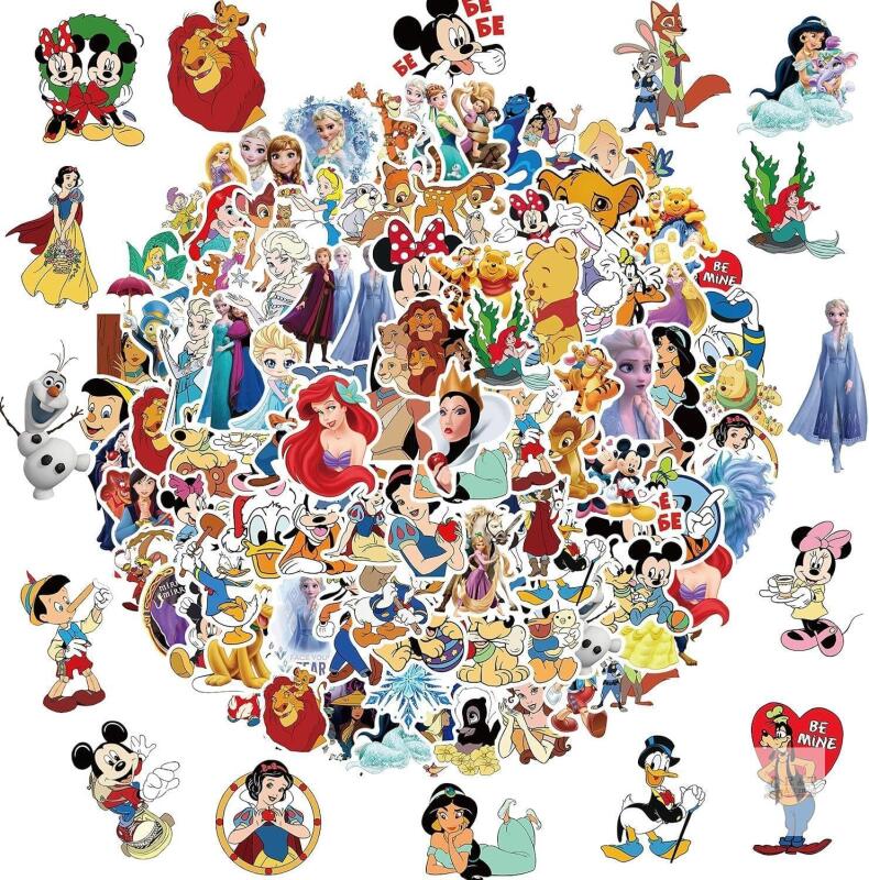 100pcs Disney Cartoon Stickers,