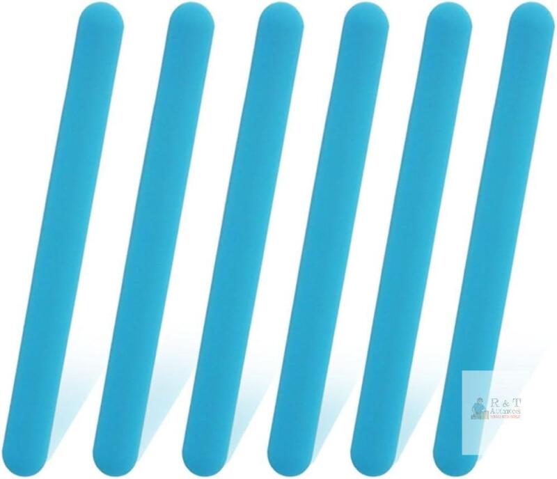 New 6 PCS Retail $25 Reusable Silicone Stirring Stick, Silicones Stirrings Sticks, Blue Reusable Silicone Wax Stick Popsicle Sticks Tools, for DIY Crafts, Resin, Liquid, Paint